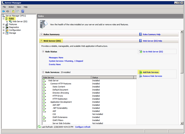 configuring php on iis web server windows 10