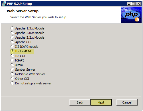 php 5.2 iis compatibility