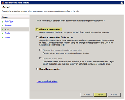 filezilla ftp server setup on windows 2008 r2 firewall