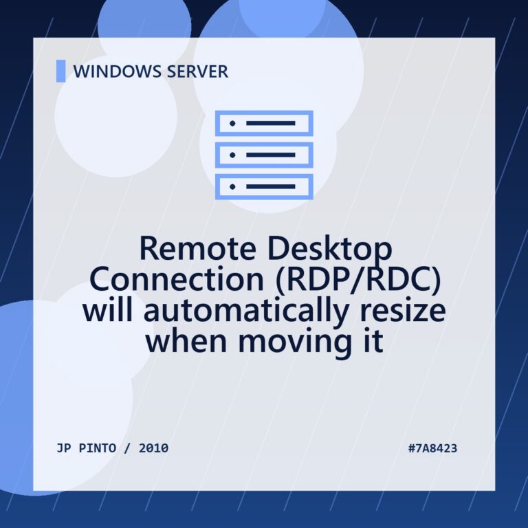 Featured image for Remote Desktop Connection (RDP/RDC) will automatically resize when moving it