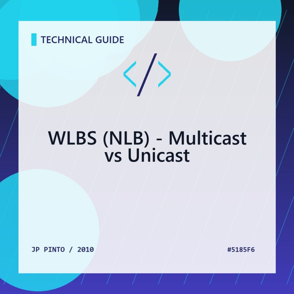 Featured image for WLBS (NLB) - Multicast vs Unicast