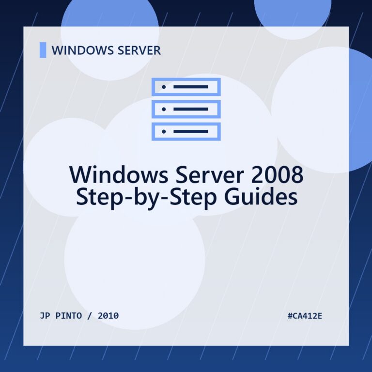 Featured image for Windows Server 2008 Step-by-Step Guides