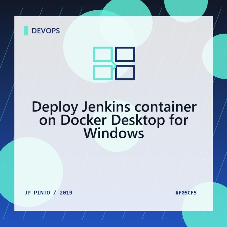 Featured image for Deploy Jenkins container on Docker Desktop for Windows