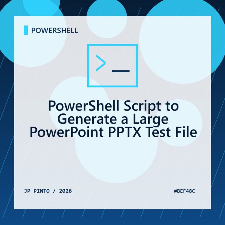 Featured image for PowerShell Script to Generate a Large PowerPoint PPTX Test File