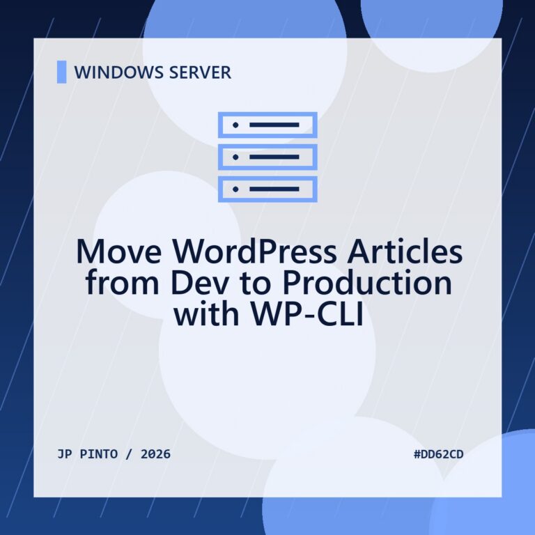 Featured image for Move WordPress Articles from Dev to Production with WP-CLI