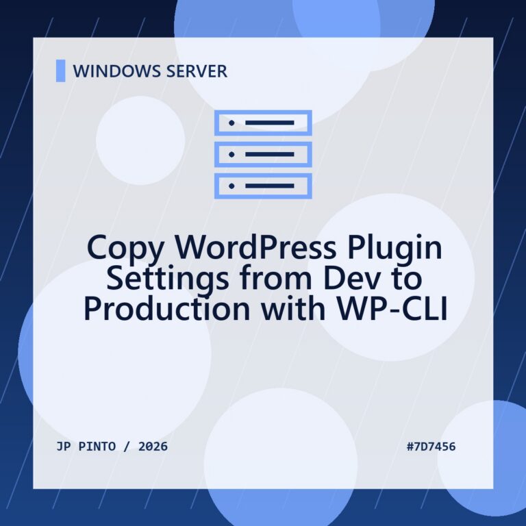 Featured image for Copy WordPress Plugin Settings from Dev to Production with WP-CLI