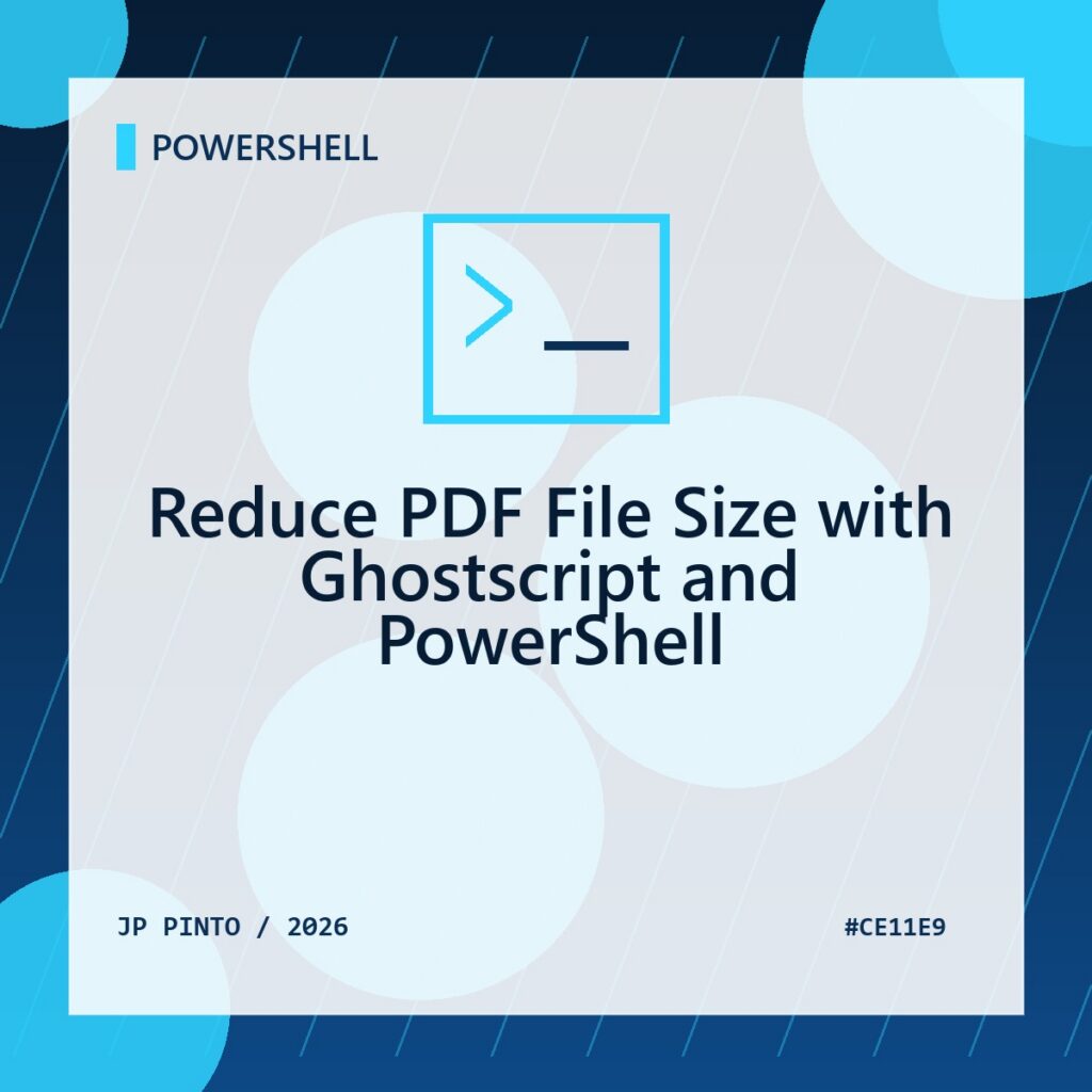 Featured image for Reduce PDF File Size with Ghostscript and PowerShell