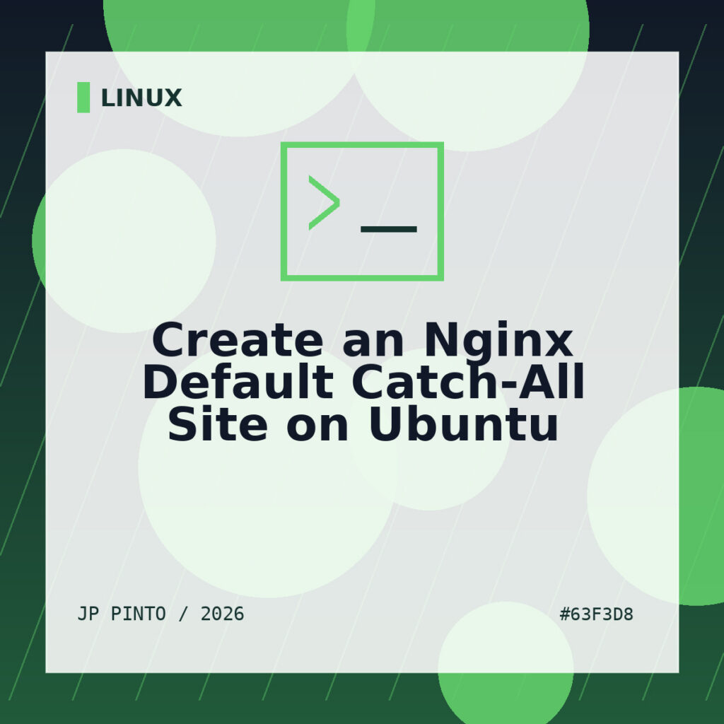 Featured image for Create an Nginx Default Catch-All Site on Ubuntu