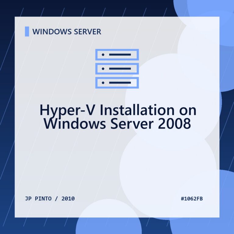 Featured image for Hyper-V Installation on Windows Server 2008