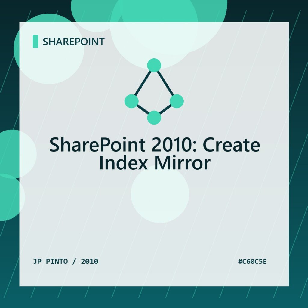 Featured image for SharePoint 2010: Create Index Mirror